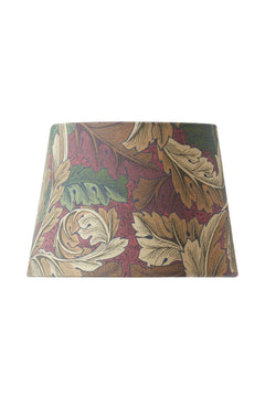 Lampshade Qvist Classic Round, William Morris Acanthus, Red, 18cm