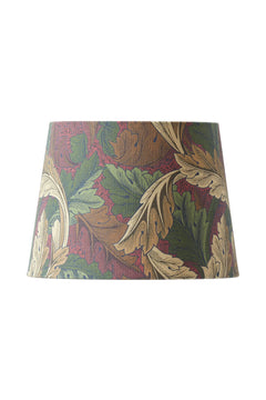 Lampshade Qvist Classic Round, William Morris Acanthus, Red, 27cm