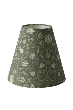 Lampshade Qvist Classic Top Ring, William Morris Holland Park, Green, 22cm