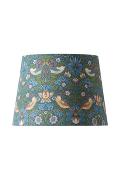 Lampshade Qvist Classic Round, William Morris Strawberry Thief, Blue, 38cm