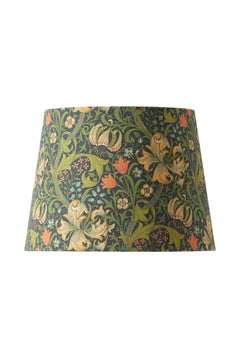 Lampshade Qvist Classic Round, William Morris Golden Lily, Black, 22cm