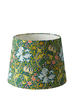 Lampshade Qvist Classic Round, William Morris Golden Lily, Blue, 38cm