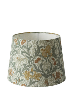 Lampshade Qvist Classic Round, William Morris Iris, Beige, 27cm