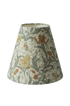 Lampshade Qvist Classic Top Ring, William Morris Iris, Beige, 22cm