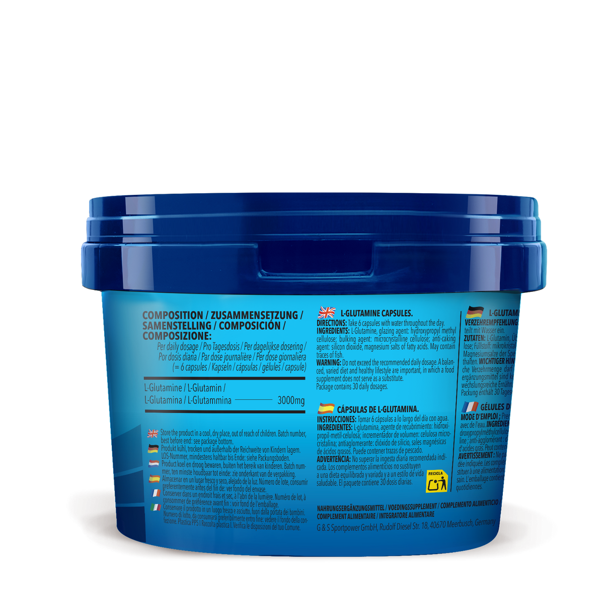 L-Glutamin (180 Kapseln)