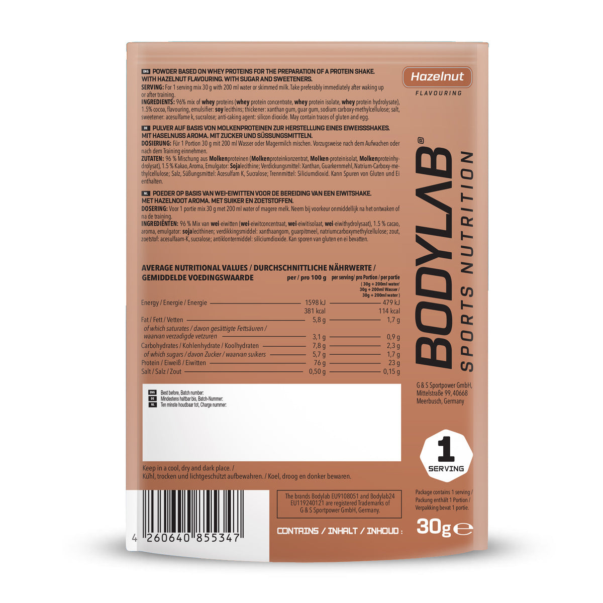 Whey Protein Probierboxen (8 Proben je 30g) Box 3: Vanilla – Banana – Raspberry Yogurt – Pistachio – Butter Biscuit – Cinnamon Rice Pudding – Hazelnut Cocoa and Strawberry White Chocolate.