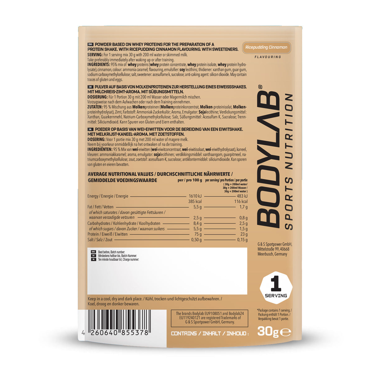Whey Protein Probierboxen (8 Proben je 30g) Box 3: Vanilla – Banana – Raspberry Yogurt – Pistachio – Butter Biscuit – Cinnamon Rice Pudding – Hazelnut Cocoa and Strawberry White Chocolate.