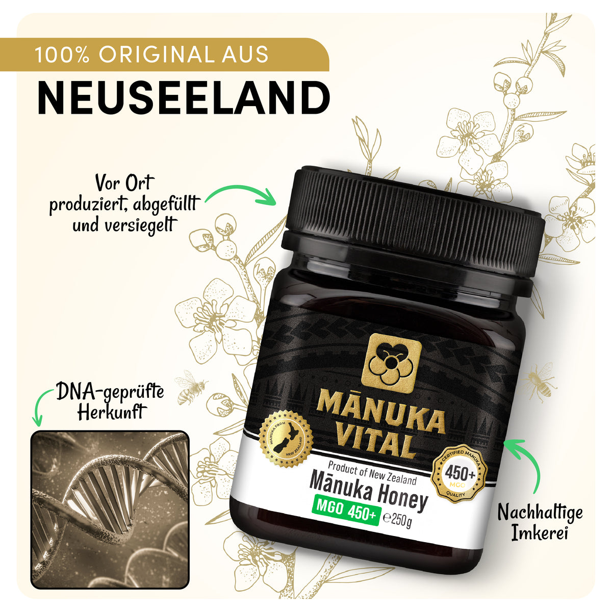 Manuka Vital Honig MGO 450+ (250g)