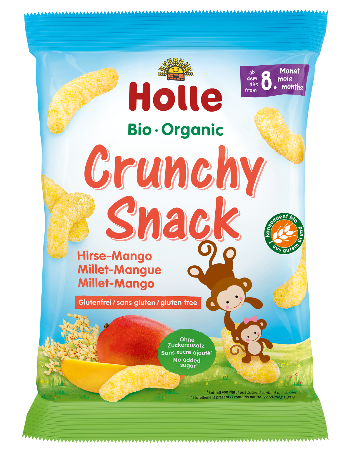 Bio Crunchy Snack Hirse Mango (25g)