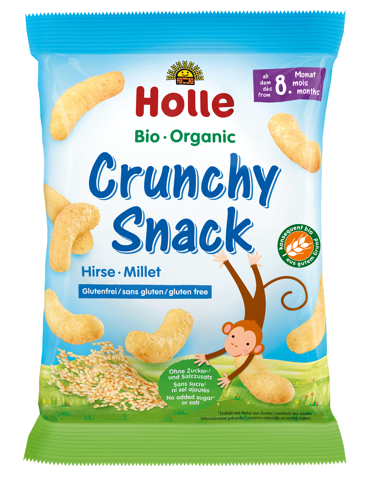 8 x Bio Crunchy Snack Hirse (8x25g)