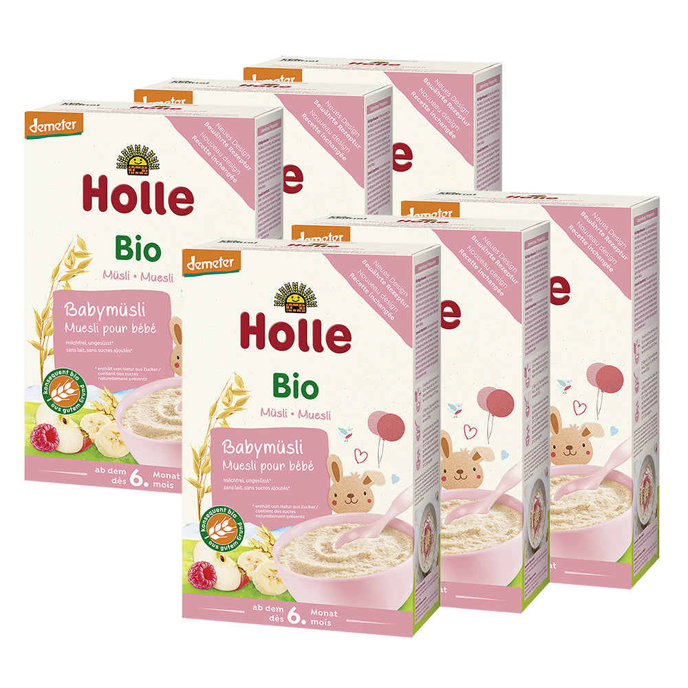 6 x Bio-Vollkorn Babymüsli ab dem 6. Monat (6x250g)