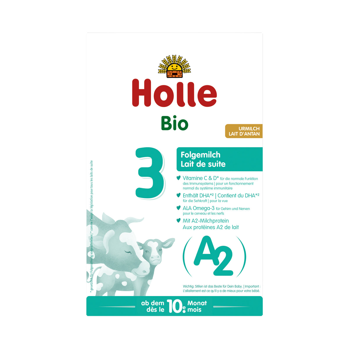 A2 Bio-Folgemilch 3 ab dem 10. Monat (400g)