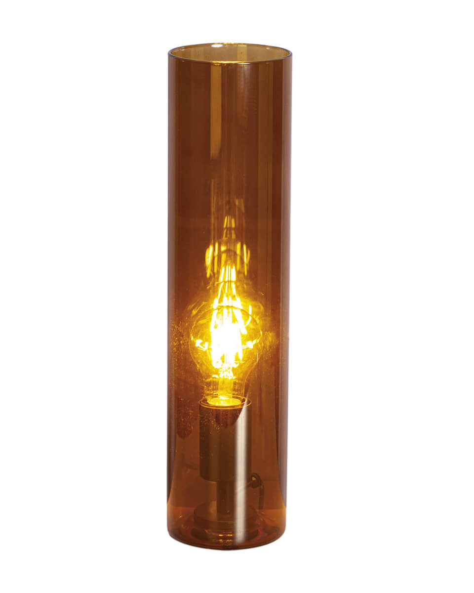 Flake bordslampa H40 cm konjak