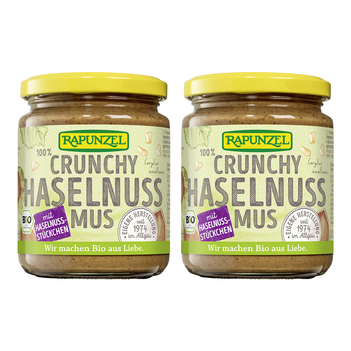 2x Haselnussmus Crunchy (2x250g)
