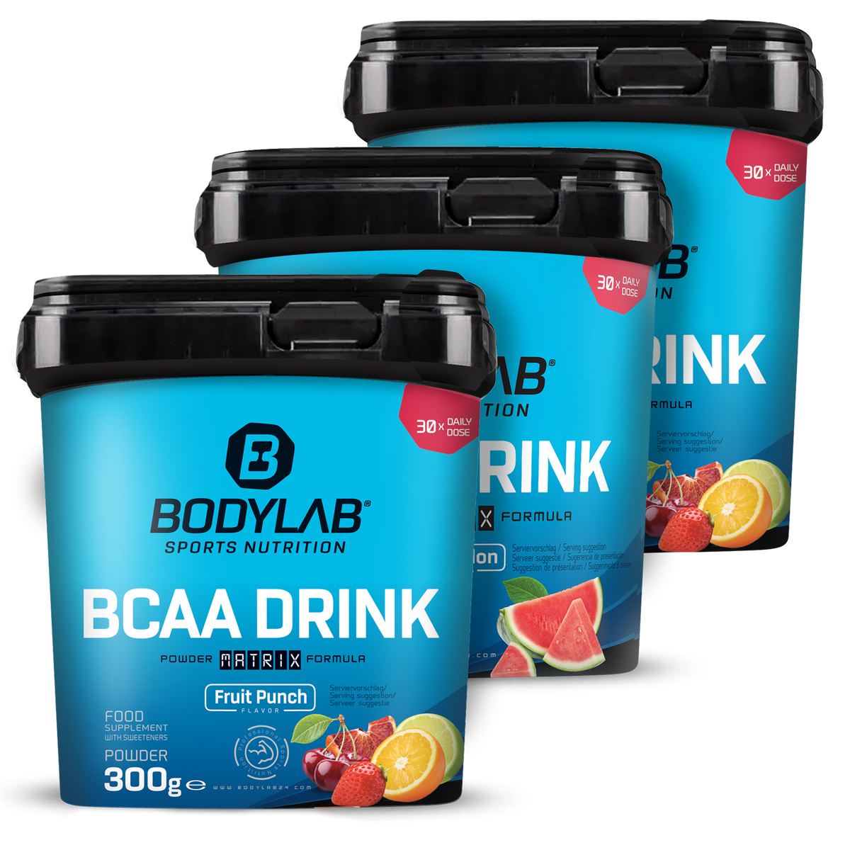 3 x BCAA Drink Powder (je 300g)