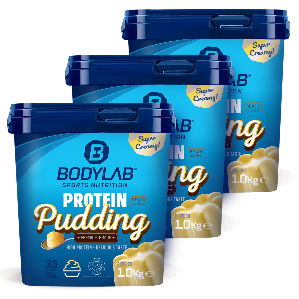 3 x Protein Pudding (1000g)