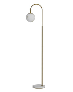 Bellagio golvlampa H163cm mässing/vit