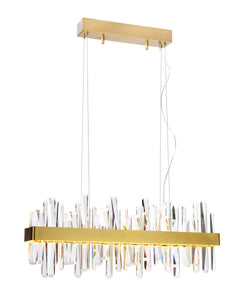 Triumph taklampa bar L80cm mässing/klar
