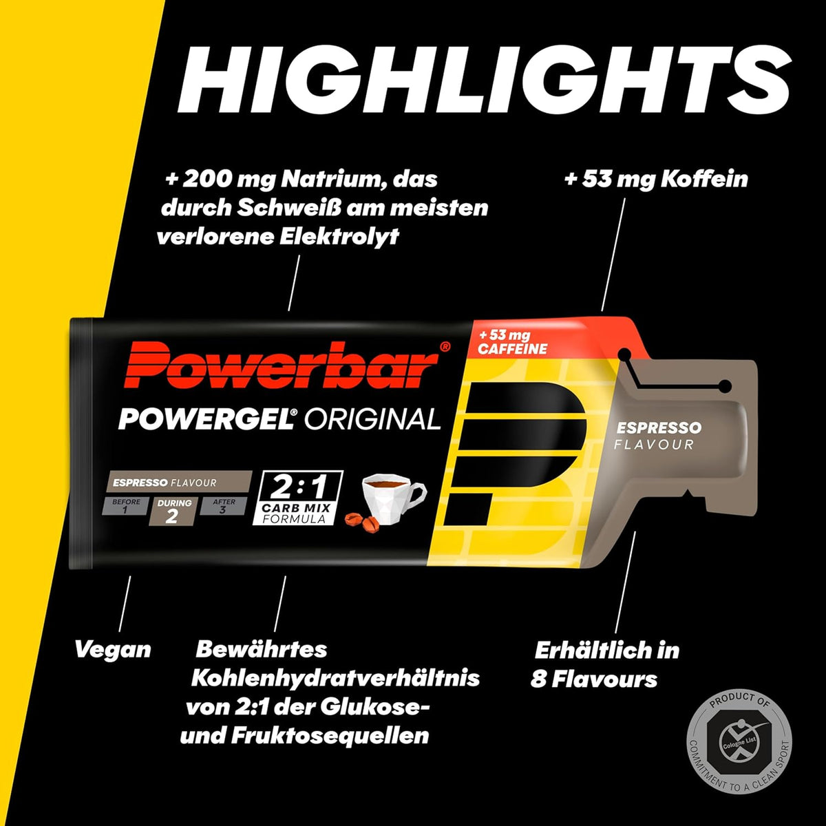PowerGel Original (24x41g) Espresso mit Koffein