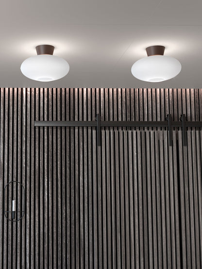 Bullo plafond mässing/opal lång