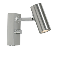 Cato vägglampa aluminium enkel