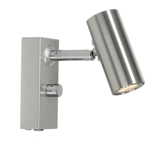 Cato vägglampa aluminium enkel