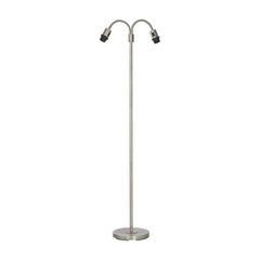 AMY golvlampa mattkrom dubbel
