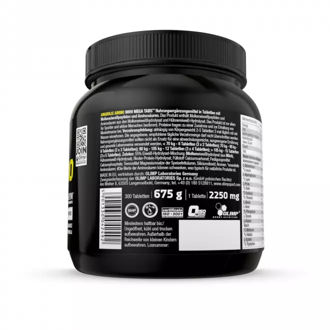 Anabolic Amino 9000 Mega Tabs (300 Tabletten)