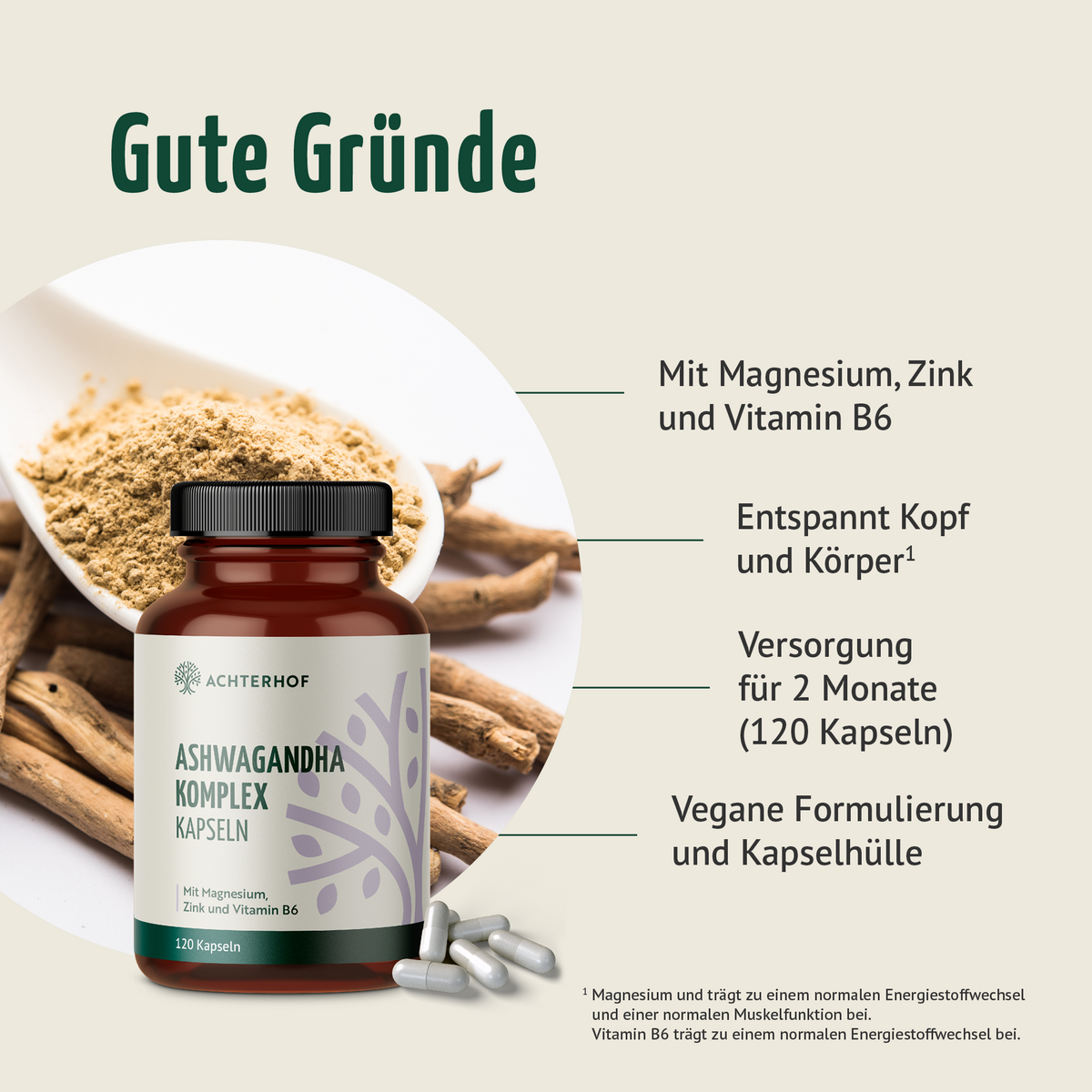 Ashwagandha Komplex (120 Kapseln)