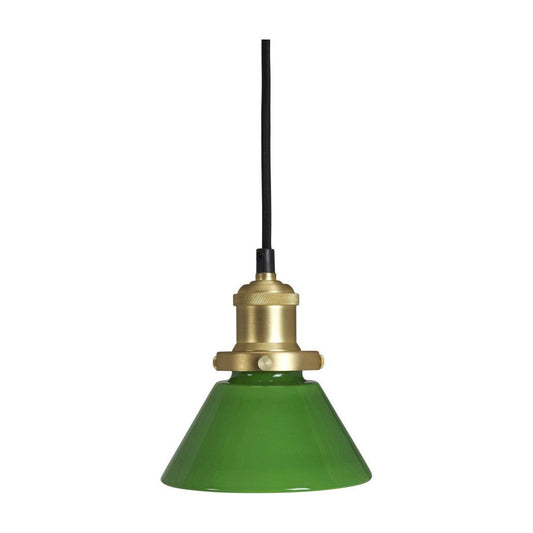 AUGUST fönsterlampa mässing/grön 15cm slät