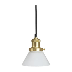 AUGUST fönsterlampa mässing/opal 15cm slät