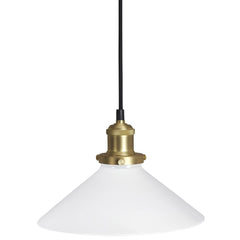 AUGUST fönsterlampa mässing/opal 25cm slät