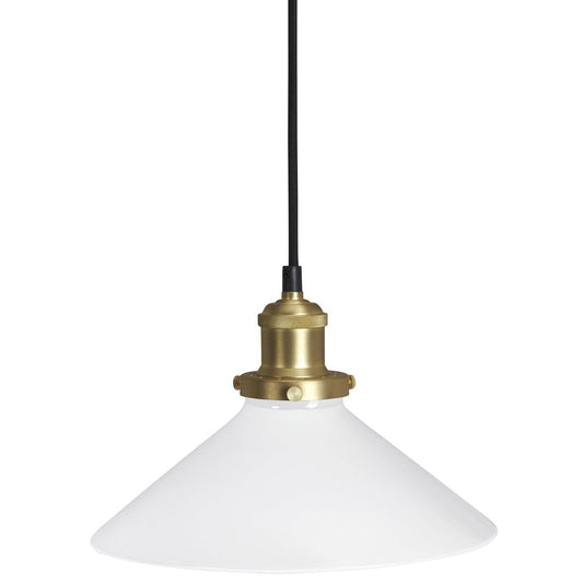 AUGUST fönsterlampa mässing/opal 25cm slät