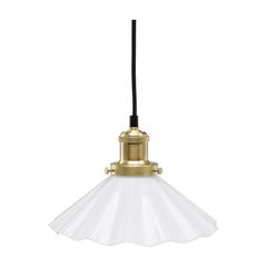 AUGUST fönsterlampa mässing/opal veckad 25cm