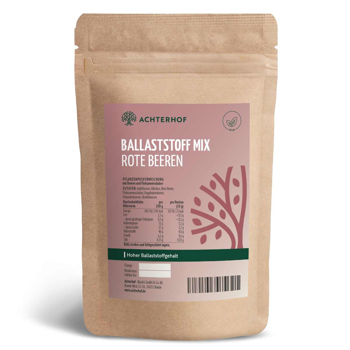 Ballaststoff Drink rote Beeren (250g)