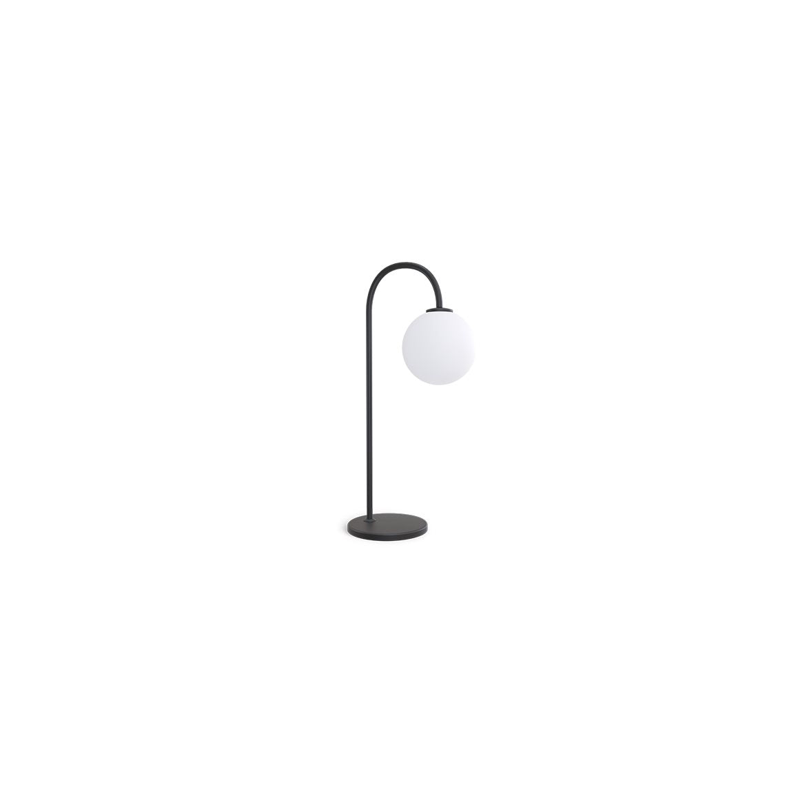 Ballon bordslampa svart