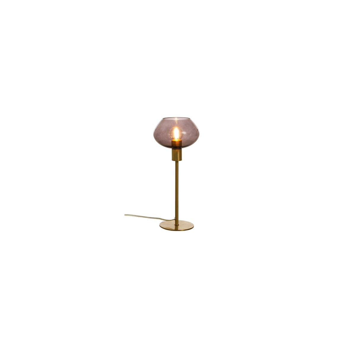 BELL bordslampa hög mässing/rök
