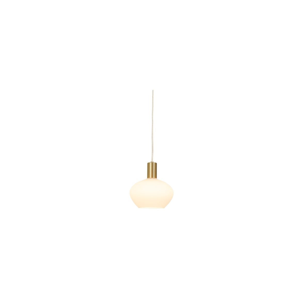 BELL fönsterlampa matt mässing/vit