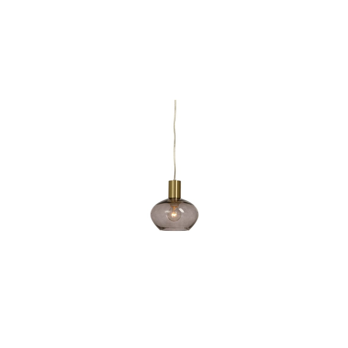 BELL fönsterlampa mässing/rök