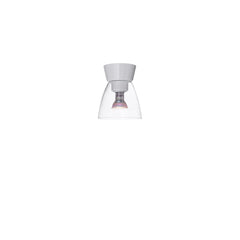 Bizzo plafond Ø16,5 blankvit/klar glas