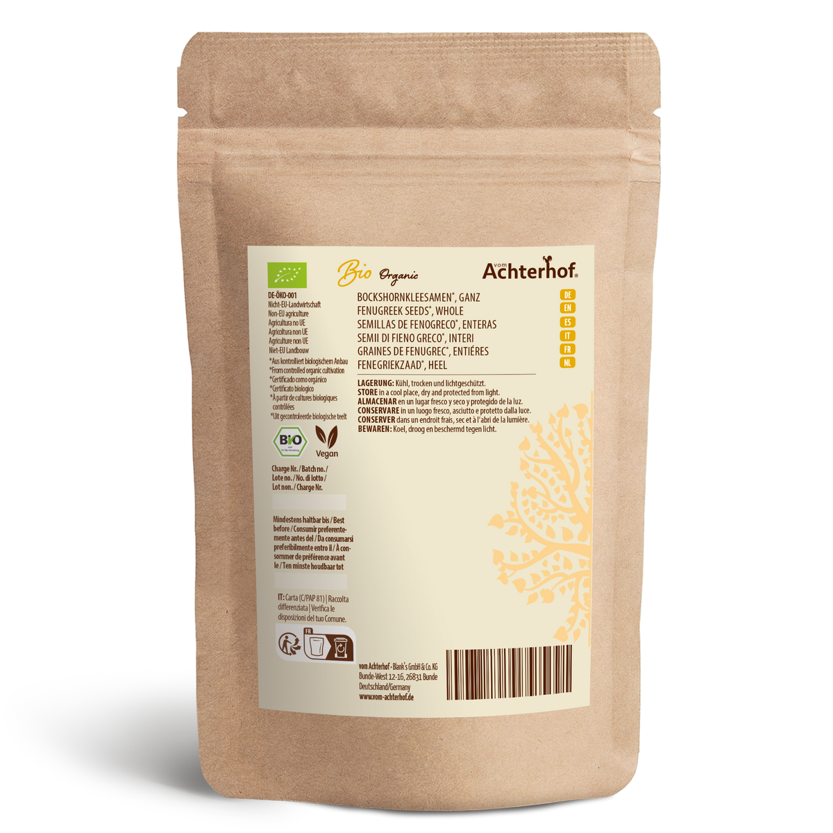 Bockshornkleesamen ganz Bio (500g)
