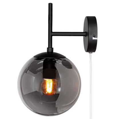 Boyle vägglampa svart