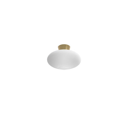 Bullo XL plafond Ø38 mässing/opalglas