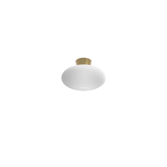 Bullo XL plafond Ø38 mässing/opalglas