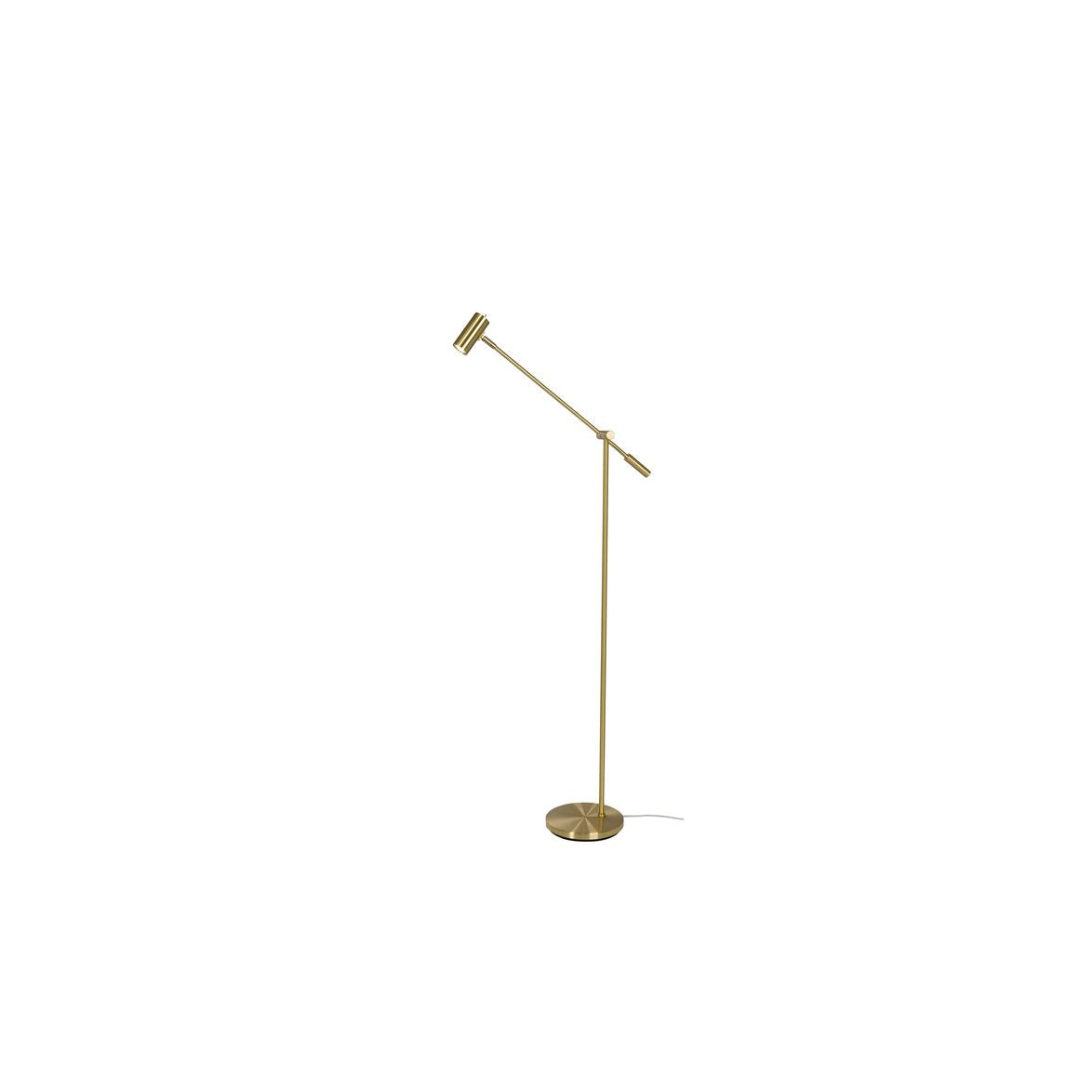 Cato golvlampa blankslipad mässing dimbar