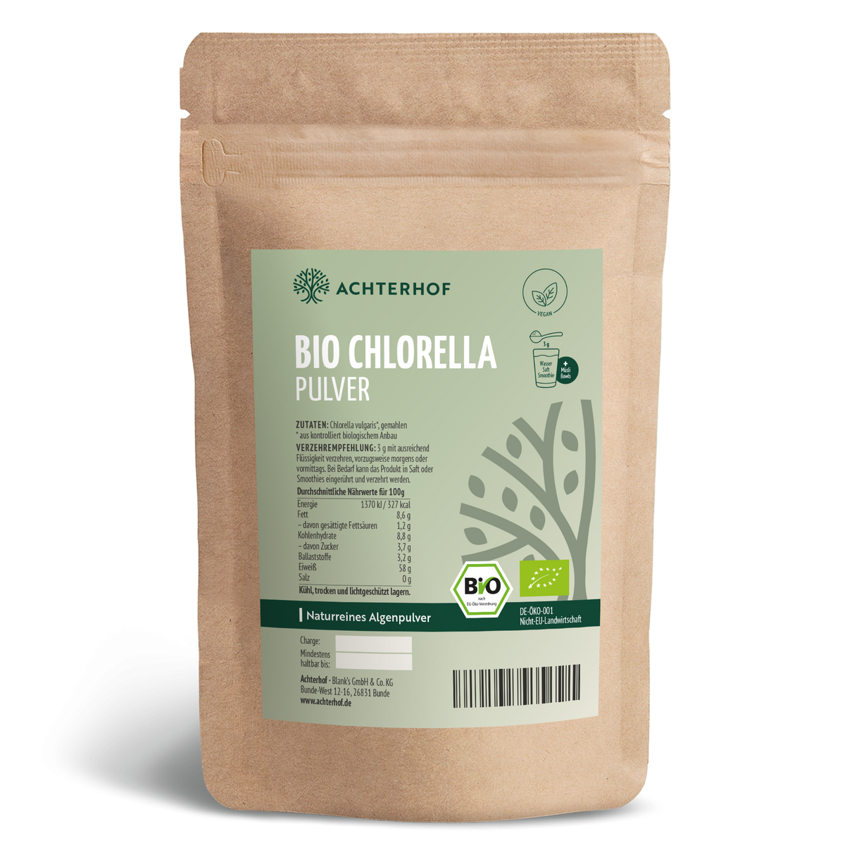 Bio Chlorella Pulver (100g)