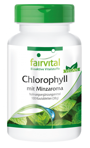 Chlorophyll mit Minzaroma (100 Kautabletten)