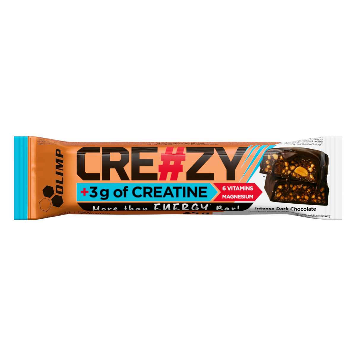 CRE#ZY Bar (45g) Intense Dark Chocolate