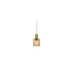 CYLINDER fönsterlampa matt mässing/amber