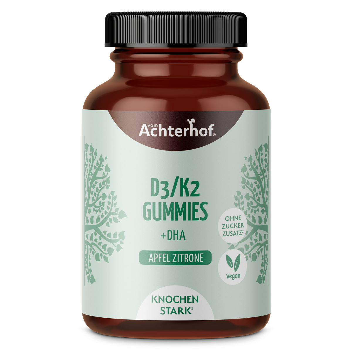 Saftgold D3/K2 Gummies Apfel Zitrone + DHA (80 Stück)